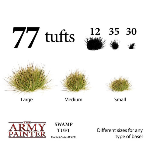 Battlefield: Foliage - Swamp Tuft - The Army Painter - 77x Self Adhesives - Gootzy Gaming
