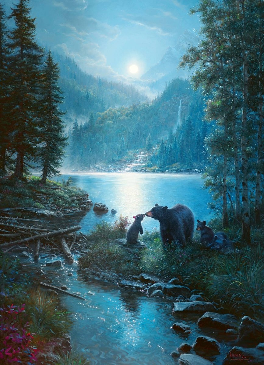 Bear Night 1000 Piece Puzzle - Gootzy Gaming