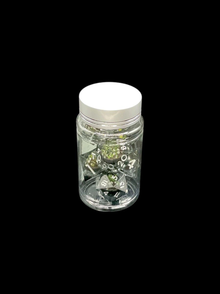 Beholder's Gaze - Liquid Core 7 Dice Set - D&D Dice - Gootzy Gaming