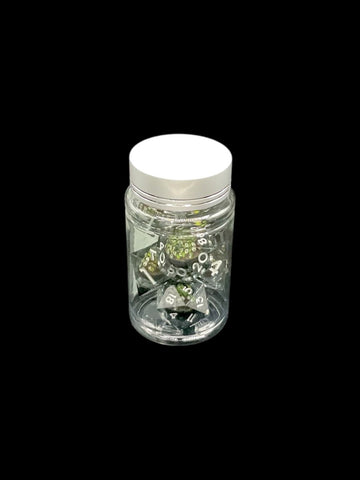 Beholder's Gaze - Liquid Core 7 Dice Set - D&D Dice - Gootzy Gaming