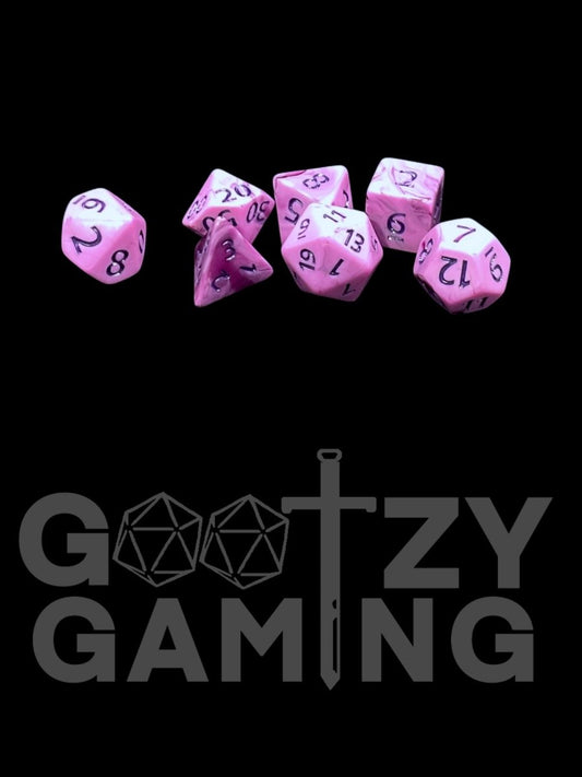 Berry Swirl - Plastic Standard 7 Dice Set - D&D Dice - Gootzy Gaming