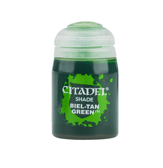 Biel - Tan Green - Shade / Wash Matte Acrylic Miniatures Paint - Citadel Colour - 18 mL - Gootzy Gaming