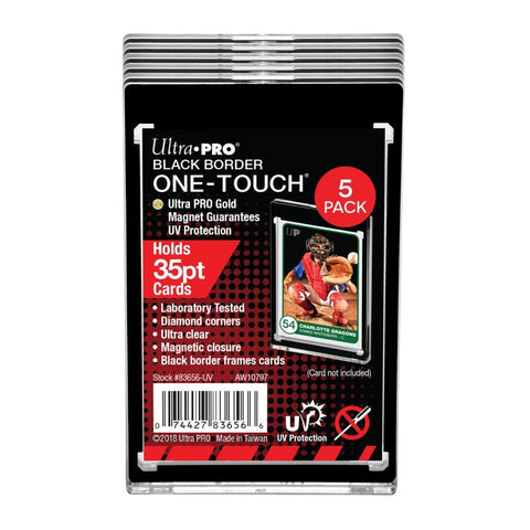 Black Border One - Touch Card Holder - 5 Pack - Gootzy Gaming