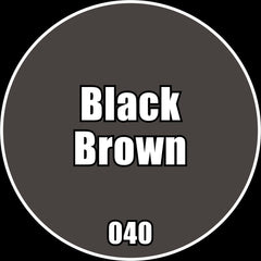 Black Brown - Premium Matte Acrylic Miniatures Paint - Monument Hobbies - 22 mL Dropper Bottle - Gootzy Gaming