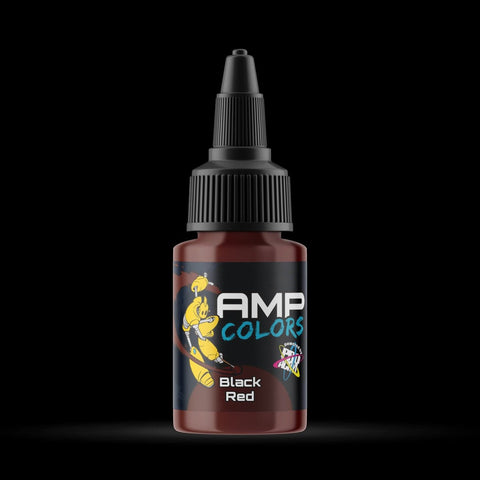 Black Red - Premium Matte Acrylic Miniatures Paint - Monument Hobbies - 22 mL Dropper Bottle - Gootzy Gaming