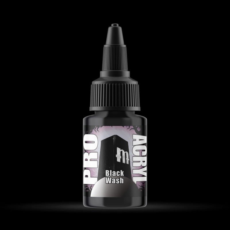 Black Wash - Diluted Acrylic Ink - Monument Hobbies - 22 mL Dropper Bottle - Gootzy Gaming