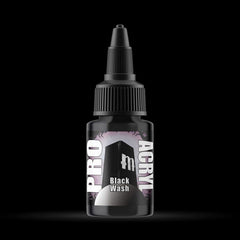 Black Wash - Diluted Acrylic Ink - Monument Hobbies - 22 mL Dropper Bottle - Gootzy Gaming