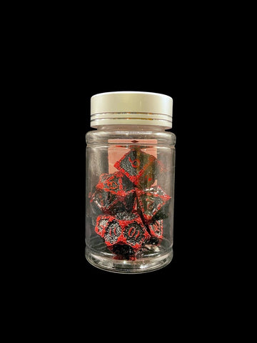 Blood Pact - Metal 7 Dice Set - D&D Dice - Gootzy Gaming