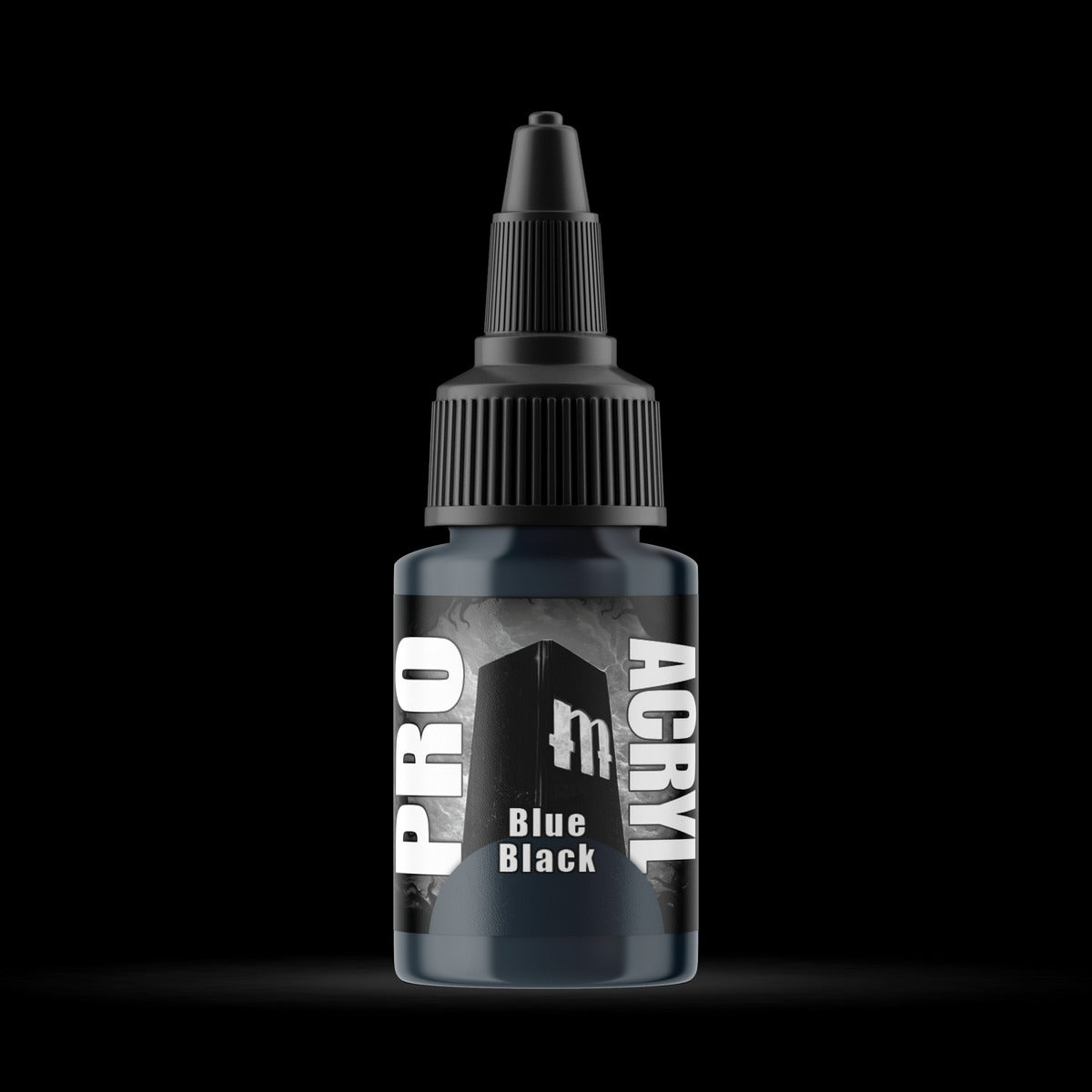 Blue Black - Premium Matte Acrylic Miniatures Paint - Monument Hobbies - 22 mL Dropper Bottle - Gootzy Gaming