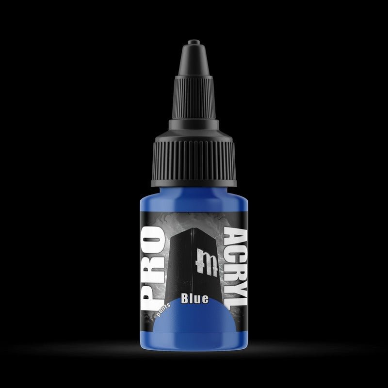 Blue - Premium Matte Acrylic Miniatures Paint - Monument Hobbies - 22 mL Dropper Bottle - Gootzy Gaming