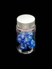 Blue Sparkle - Plastic Standard 7 Dice Set - D&D Dice - Gootzy Gaming