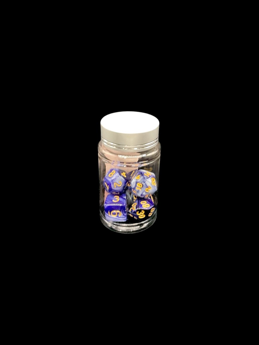 Blue Waves - Plastic Standard 7 Dice Set - D&D Dice - Gootzy Gaming