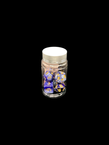 Blue Waves - Plastic Standard 7 Dice Set - D&D Dice - Gootzy Gaming