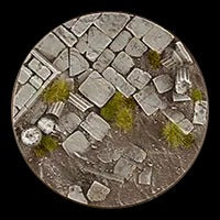 Battle Ready Bases - Ancient Temple 32mm Round - Gamers Grass - 8 Hand Crafted Bases