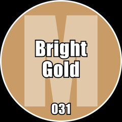 Bright Gold - Premium Metallic Acrylic Miniatures Paint - Monument Hobbies - 22 mL Dropper Bottle - Gootzy Gaming