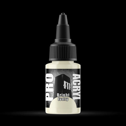 Bright Ivory - Premium Matte Acrylic Miniatures Paint - Monument Hobbies - 22 mL Dropper Bottle - Gootzy Gaming