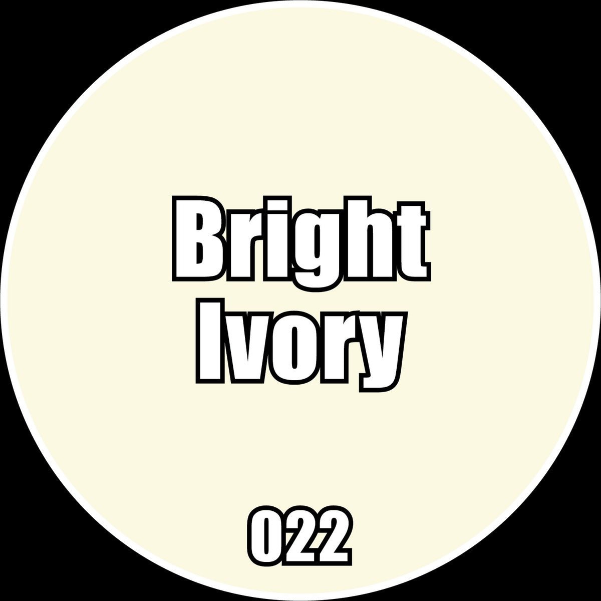 Bright Ivory - Premium Matte Acrylic Miniatures Paint - Monument Hobbies - 22 mL Dropper Bottle - Gootzy Gaming