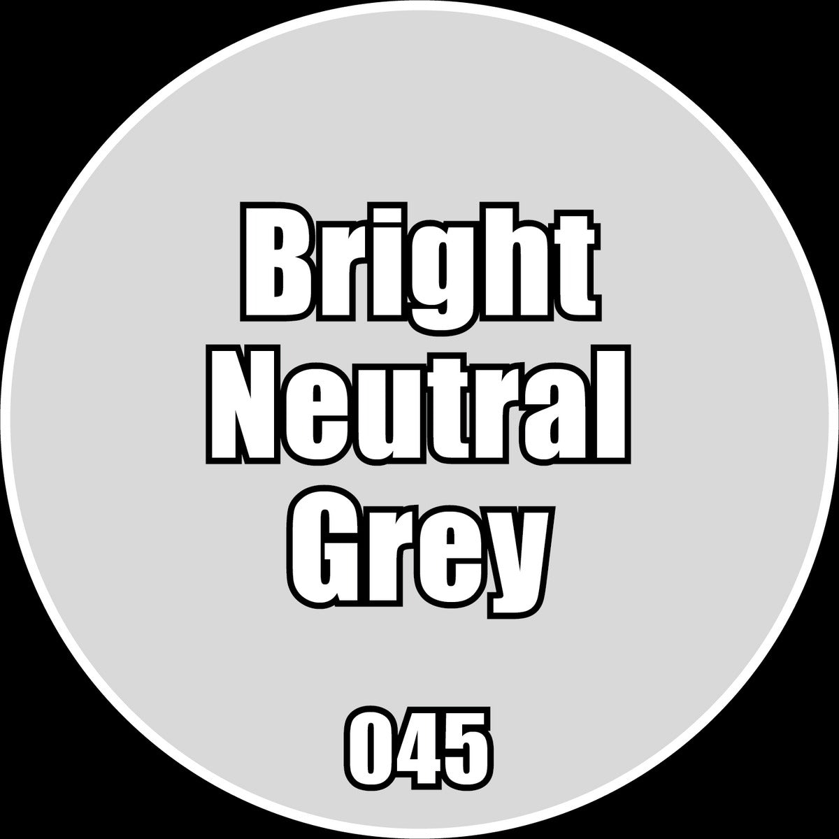 Bright Neutral Grey - Premium Matte Acrylic Miniatures Paint - Monument Hobbies - 22 mL Dropper Bottle - Gootzy Gaming