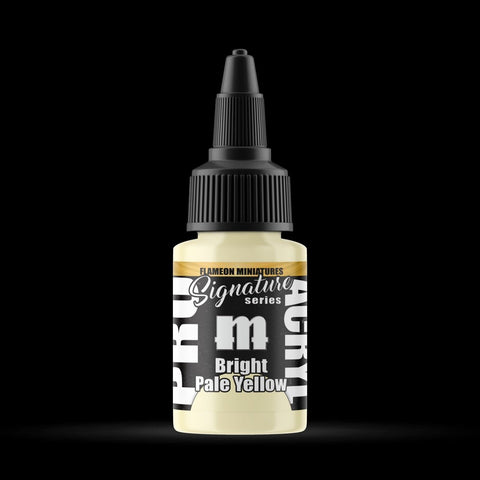 Bright Pale Yellow - Premium Matte Acrylic Miniatures Paint - Monument Hobbies - 22 mL Dropper Bottle - Gootzy Gaming