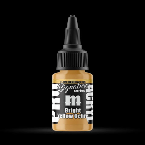 Bright Yellow Ochre - Premium Matte Acrylic Miniatures Paint - Monument Hobbies - 22 mL Dropper Bottle - Gootzy Gaming