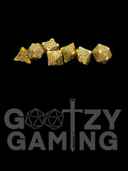 Bronze Machinations - Metal 7 Dice Set - D&D Dice - Gootzy Gaming