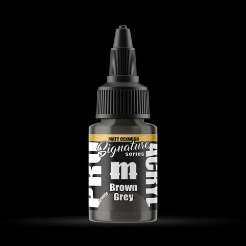 Brown Grey - Premium Matte Acrylic Miniatures Paint - Monument Hobbies - 22 mL Dropper Bottle - Gootzy Gaming