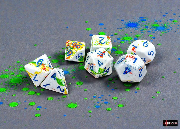 Brush Dice: 7 - Die Set - Breezy - Gootzy Gaming