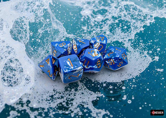 Brush Dice: 7 - Die Set - Wavebreak - Gootzy Gaming