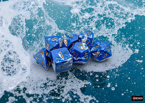 Brush Dice: 7 - Die Set - Wavebreak - Gootzy Gaming