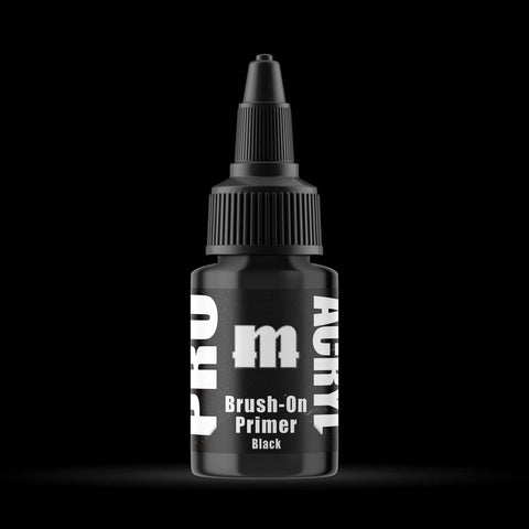 Brush - On Black Bottle Primer - Premium Acrylic Miniatures Paint Primer - Monument Hobbies - 22 mL Dropper Bottle - Gootzy Gaming