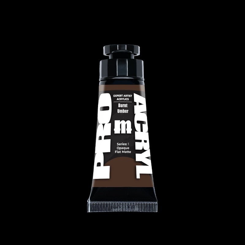 Burnt Umber - Expert Artist Acrylic Miniatures Paint - Monument Hobbies - 30 mL Tube - Gootzy Gaming