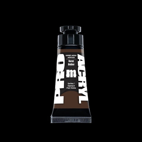 Burnt Umber - Expert Artist Acrylic Miniatures Paint - Monument Hobbies - 30 mL Tube - Gootzy Gaming