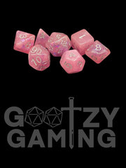 Butterfly Swirl - Plastic Standard 7 Dice Set - D&D Dice - Gootzy Gaming