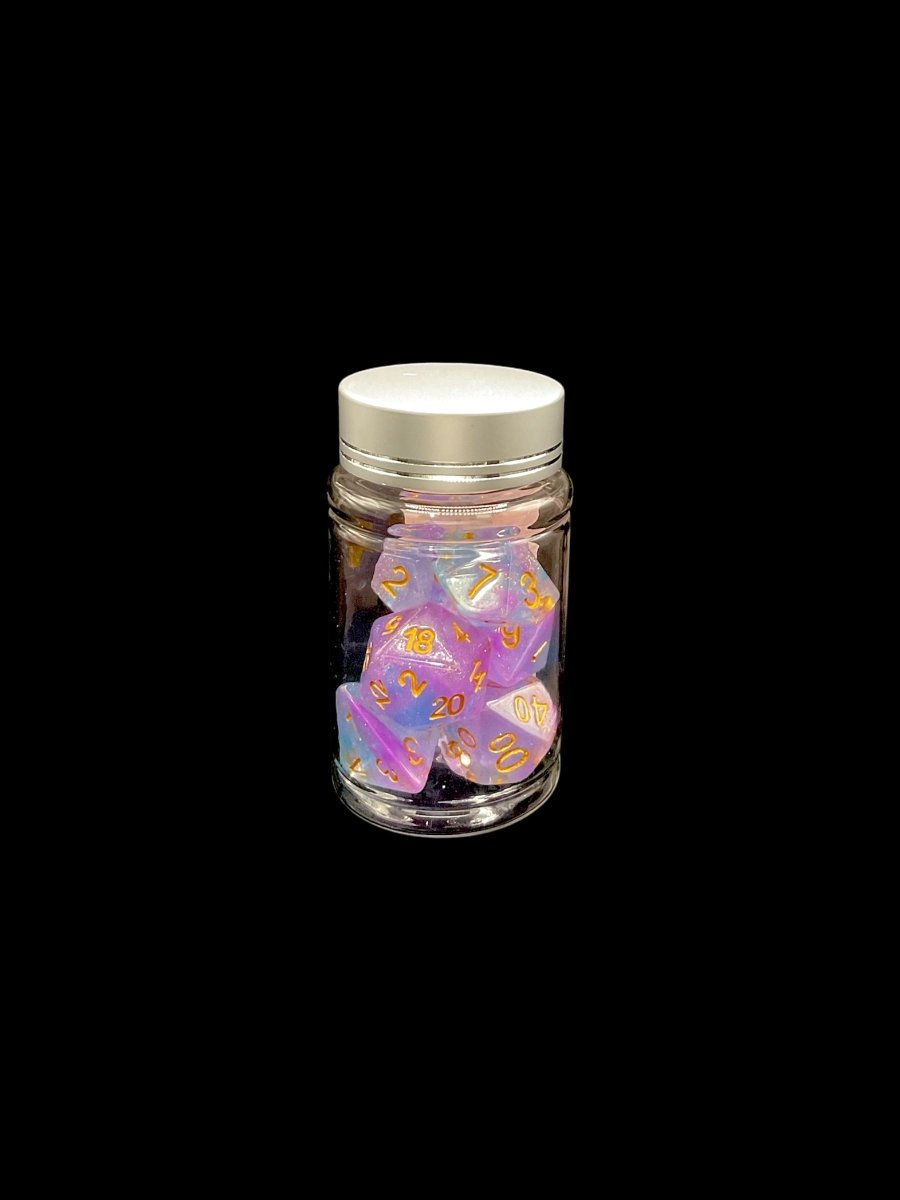 Candy Sparkle - Plastic Standard 7 Dice Set - D&D Dice - Gootzy Gaming