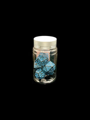 Celtic Blue - Plastic Standard 7 Dice Set - D&D Dice - Gootzy Gaming