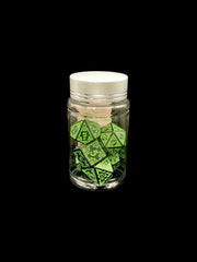 Celtic Green - Plastic Standard 7 Dice Set - D&D Dice - Gootzy Gaming