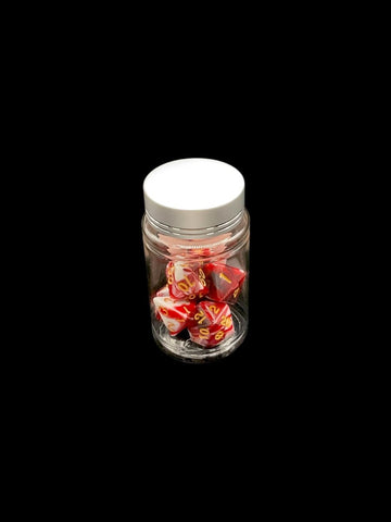 Cherry Swirl - Plastic Standard 7 Dice Set - D&D Dice - Gootzy Gaming