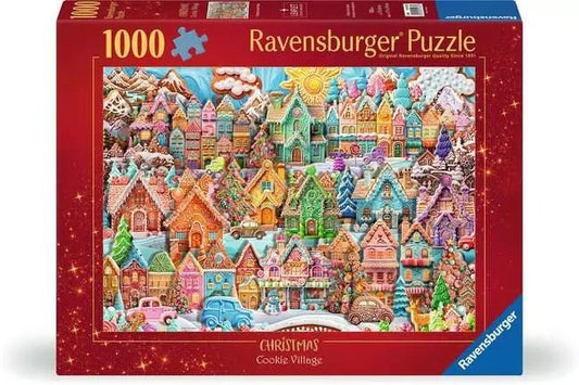 Christmas Cookie Village 1000 Piece Puzzle - Gootzy Gaming