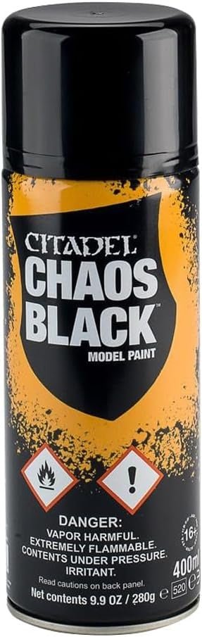 Citadel Colour - Chaos Black - 400 mL Spray Can (Store Pickup Only) - Gootzy Gaming