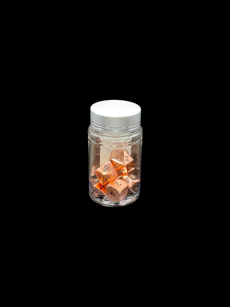 Copper Beauty - Metal 7 Dice Set - D&D Dice - Gootzy Gaming