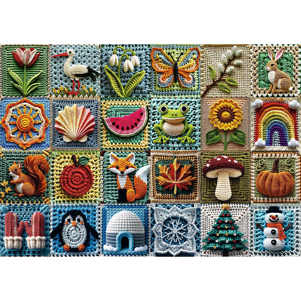 Crochet: Four Seasons 1000 Piece Puzzle - Gootzy Gaming