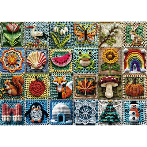 Crochet: Four Seasons 1000 Piece Puzzle - Gootzy Gaming