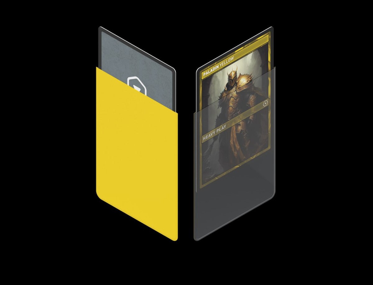 Curv Sleeves - Paladin Yellow (100 Sleeves) - Gootzy Gaming