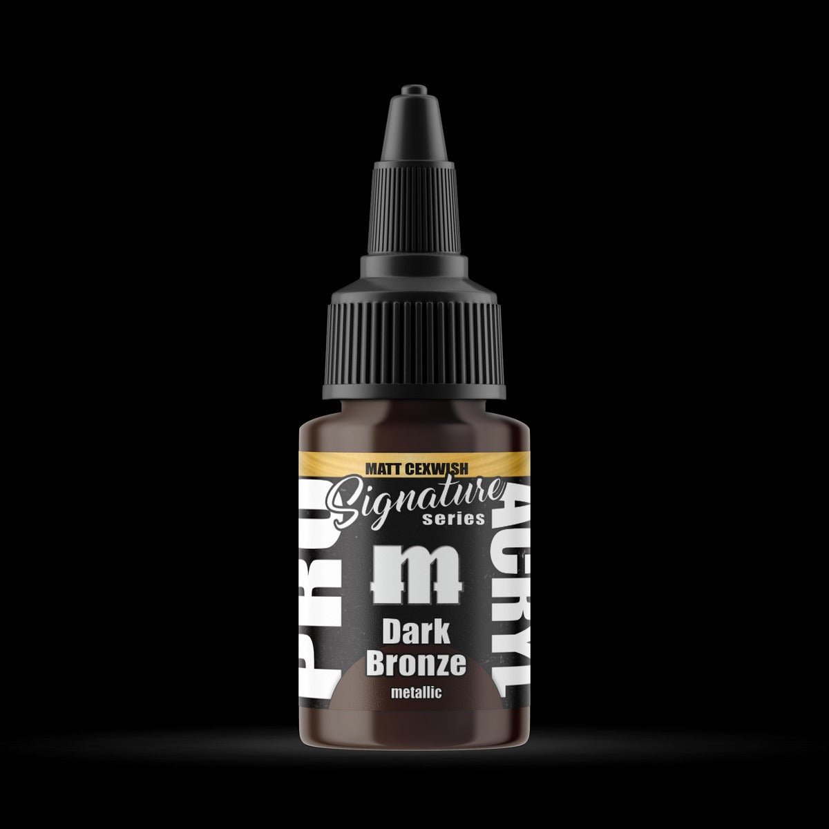 Dark Bronze - Premium Metallic Acrylic Miniatures Paint - Monument Hobbies - 22 mL Dropper Bottle - Gootzy Gaming