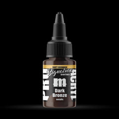 Dark Bronze - Premium Metallic Acrylic Miniatures Paint - Monument Hobbies - 22 mL Dropper Bottle - Gootzy Gaming
