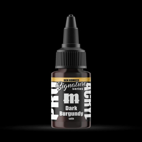 Dark Burgundy - Premium Satin Acrylic Miniatures Paint - Monument Hobbies - 22 mL Dropper Bottle - Gootzy Gaming