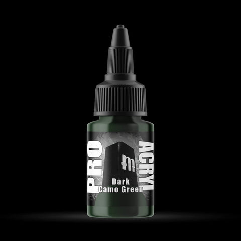 Dark Camo Green - Premium Matte Acrylic Miniatures Paint - Monument Hobbies - 22 mL Dropper Bottle - Gootzy Gaming