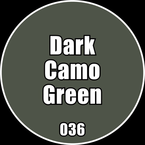 Dark Camo Green - Premium Matte Acrylic Miniatures Paint - Monument Hobbies - 22 mL Dropper Bottle - Gootzy Gaming