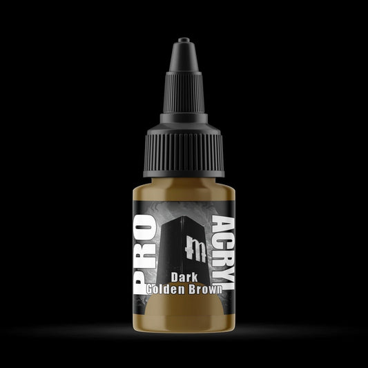 Dark Golden Brown - Premium Matte Acrylic Miniatures Paint - Monument Hobbies - 22 mL Dropper Bottle - Gootzy Gaming