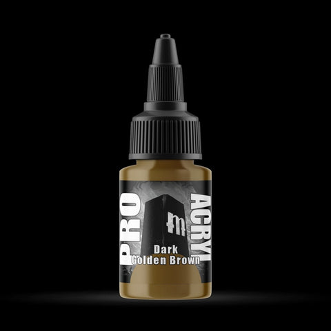 Dark Golden Brown - Premium Matte Acrylic Miniatures Paint - Monument Hobbies - 22 mL Dropper Bottle - Gootzy Gaming